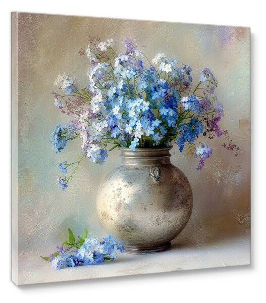 Dipinto stampato dipinto su tela 32x32 cm Forget-me-not – Styler