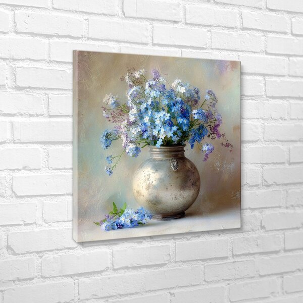 Dipinto stampato dipinto su tela 32x32 cm Forget-me-not – Styler