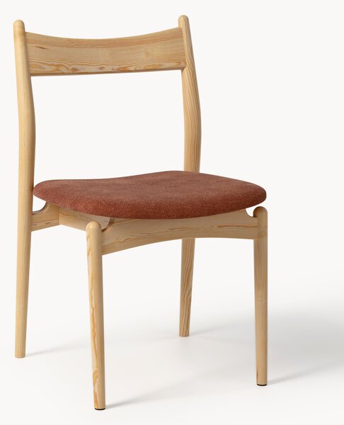 Sedia in legno di frassino con seduta imbottita Koa