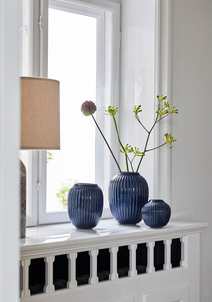 Vaso in ceramica blu scuro Hammershøi - Kähler Design