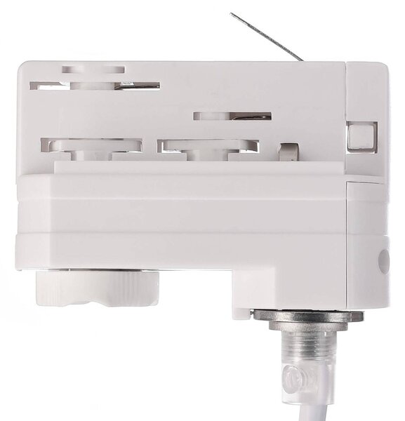 Deko-Light Lampada LED a sospensione Lucea trifase 10 W bianca Lucea, dimmerabile, Bianco / Opale, Corridoio, Alluminio, Moderno