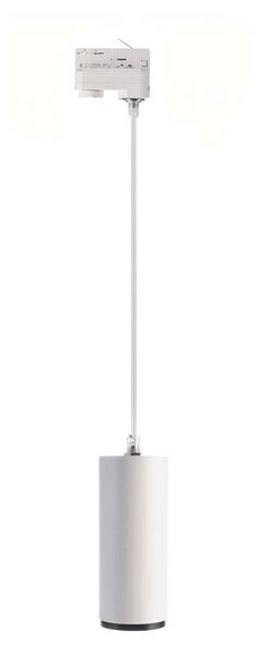 Deko-Light Lampada LED a sospensione Lucea trifase 10 W bianca Lucea, dimmerabile, Bianco / Opale, Corridoio, Alluminio, Moderno