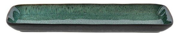 Vassoio vassoio di servizio in ceramica 14x38 cm Gastro Green/Black – Bitz
