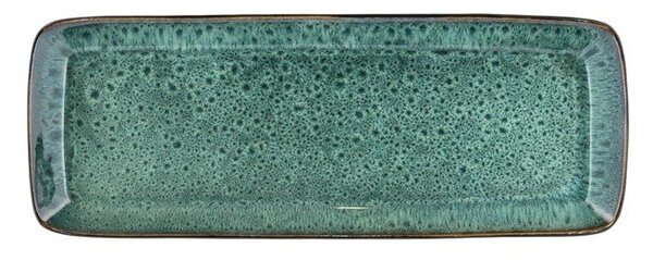 Vassoio vassoio di servizio in ceramica 14x38 cm Gastro Green/Black – Bitz