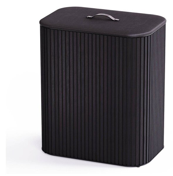 Cesta per il bucato nera in bambù 3x30 l Tota Trio Luxe – Joseph Joseph
