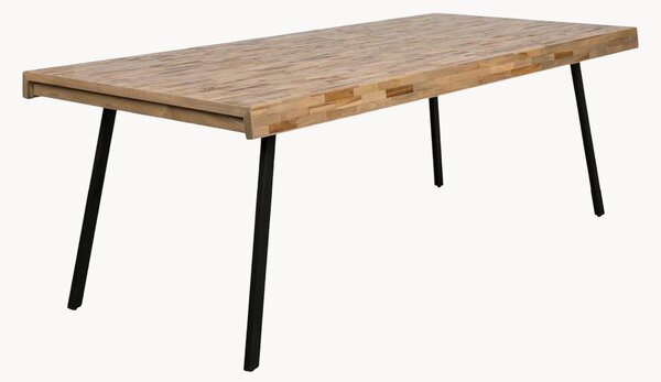 Tavolo con piano in legno di teak Suri, varie misure