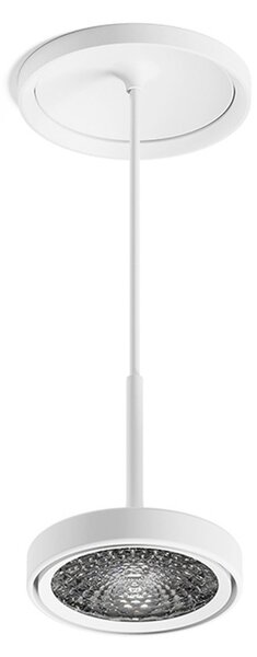 Lampada a sospensione Sigor, Nivo, dimmerabile, Bianco, Soggiorno, Alluminio, Moderno