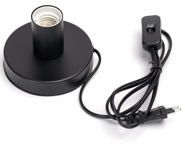 Aigostar - Lampada da tavolo 1xE27/60W/230V nero