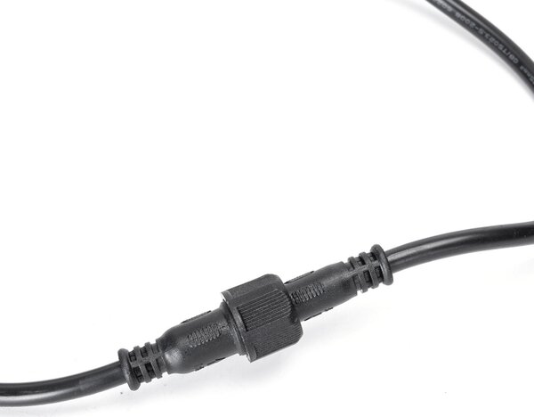 Cavo prolunga 5 metri nero per Faro led con pannello solare da esterno Aigostar
