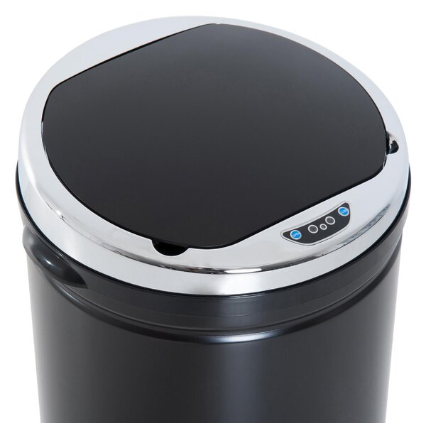 DecHome Pattumiera Automatica da 42L con Sensore a Infrarossi in Acciaio e Plastica 30.5x30.5x68 cm - F92145
