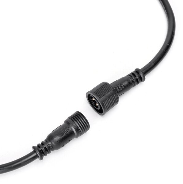 Cavo prolunga 5 metri nero per Faro led con pannello solare da esterno Aigostar