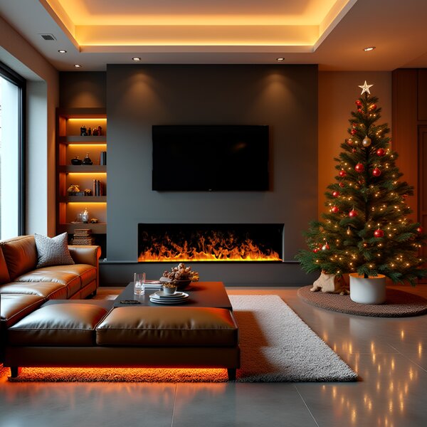 Camino elettrico 3D a vapore acqueo da incasso, Led, con l’app, ElectricSun MISTique piccolo 60 cm