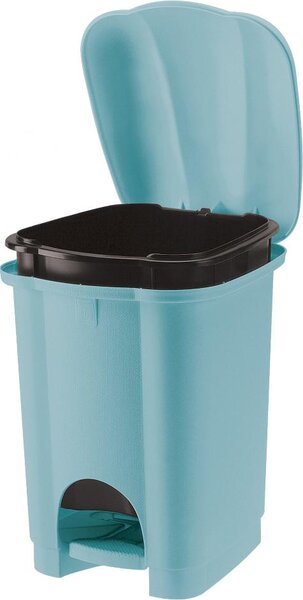 Tontarelli Pattumiera con Coperchio a pedale CAROLINA Azzurro 6 Litri - 810153670V