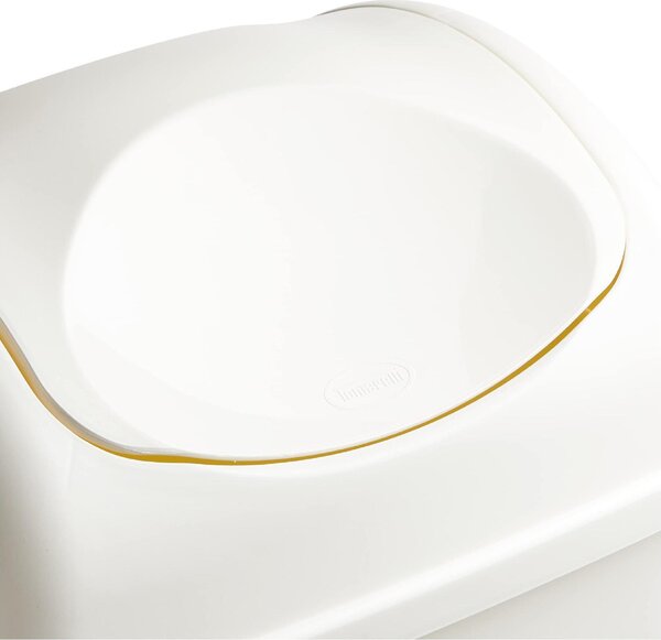 Tontarelli Pattumiera con Coperchio basculante GRACE Bianco 50 Litri - 8101951112
