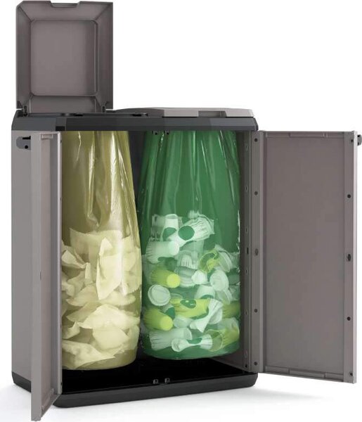 KIS Pattumiera Differenziata con Ante frontali 68x39x85 220 Litri - 9736000 0444