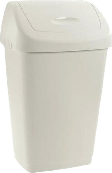 Tontarelli Pattumiera Differenziata con Coperchio Basculante da 25 Litri in Plastica 32.5x25.5x52 cm colore Bianco - Grace