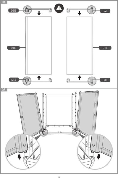KIS Pattumiera Differenziata con Ante frontali 68x39x85 220 Litri - 9736000 0444