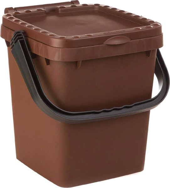 Ecoplast Pattumiera Ecoplus Chiusa lt.10 Marrone Pezzi 12 - ECPC10