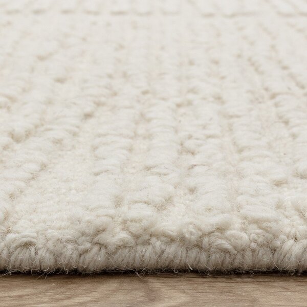 Tappeto in lana avorio tessuto a mano 200x290 cm Zennith Column - Asiatic Carpets