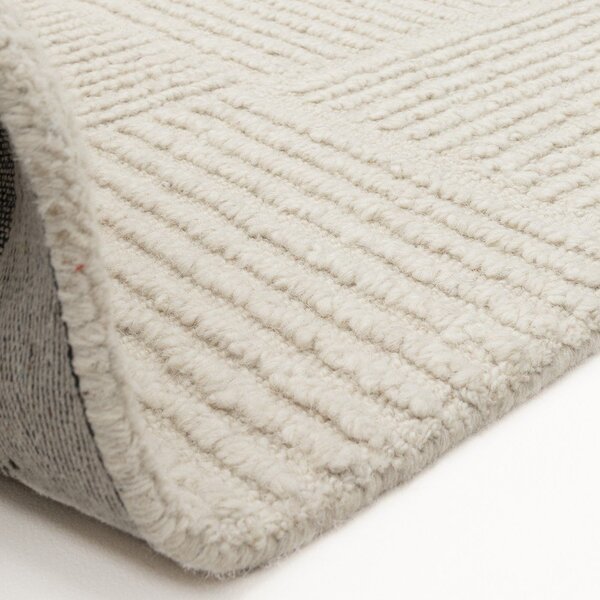 Tappeto in lana avorio tessuto a mano 120x170 cm Zennith Grid - Asiatic Carpets