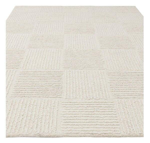 Tappeto in lana avorio tessuto a mano 120x170 cm Zennith Grid - Asiatic Carpets