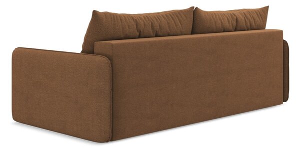 Divano arancione allungabile/con contenitore 216 cm Nanea – Makamii