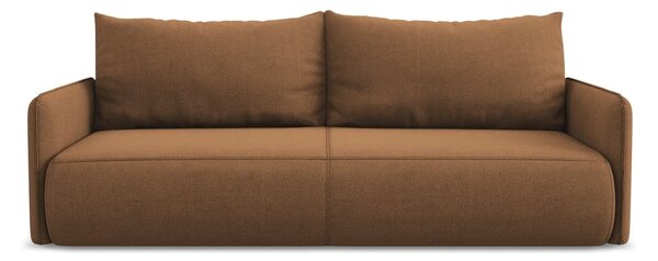 Divano arancione allungabile/con contenitore 216 cm Nanea – Makamii