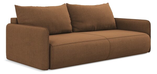 Divano arancione allungabile/con contenitore 216 cm Nanea – Makamii