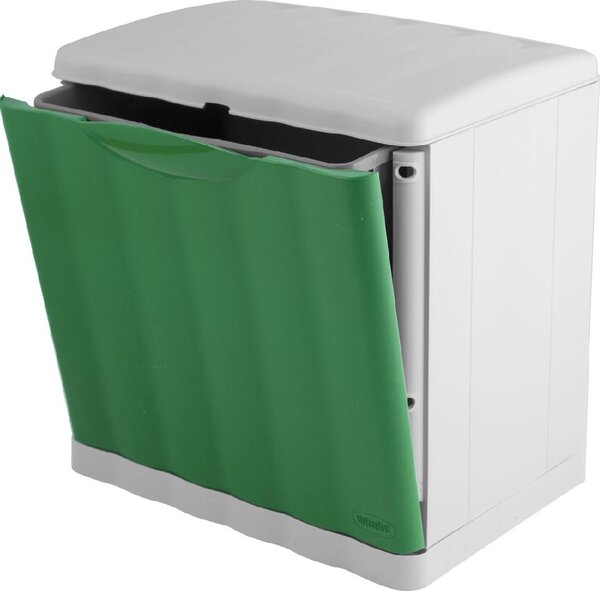 STEFANPLAST Pattumiera Plastica 20 litri Grigio/verde - 42554