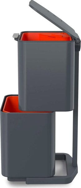 Joseph Joseph Pattumiera Raccolta Differenziata 30+30 Litri colore Grafite Arancione 390x814x366 mm - 30062 Totem Max