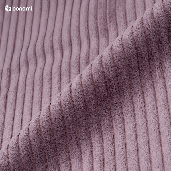 Divano letto in velluto a coste rosa 245 cm Nihad - Bobochic Paris