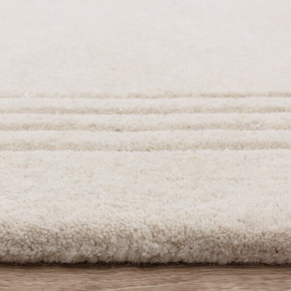 Tappeto in lana avorio tessuto a mano 120x170 cm Orlo Ivory - Asiatic Carpets