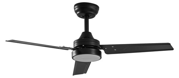 Ventilatore da soffitto LED Aerallo, nero, CCT, silenzioso - Lindby Lindby, Aerallo, Nero, Soggiorno, Metallo, Moderno