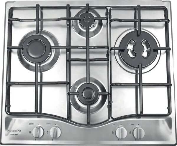 Hotpoint Ariston PCN 642 T/IX/HAR Piano Cottura 4 Fuochi a Gas 60 cm colore Inox