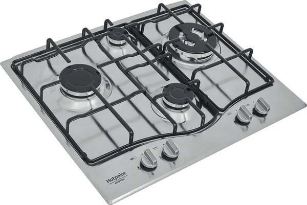 Hotpoint Ariston PCN 642 T/IX/HAR Piano Cottura 4 Fuochi a Gas 60 cm colore Inox
