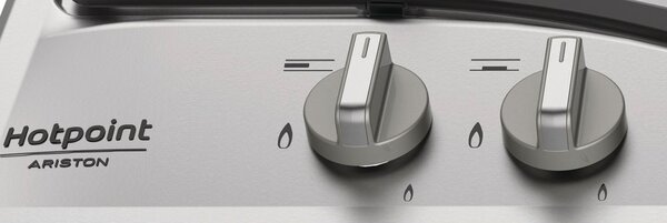 Hotpoint Ariston PCN 641 T/IX/HAR Piano Cottura 4 Fuochi a Gas 60 cm (1 Bruciatore Tripla Corona) colore Inox