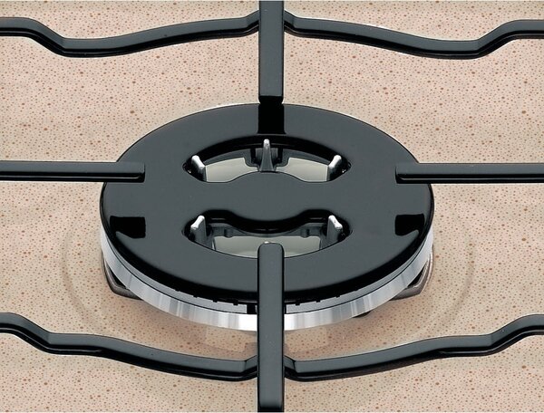 Hotpoint Ariston PCN 750 T (AV) R /HA Piano Cottura 5 Fuochi a Gas 75 cm (1 Bruciatore Wok) colore Avena