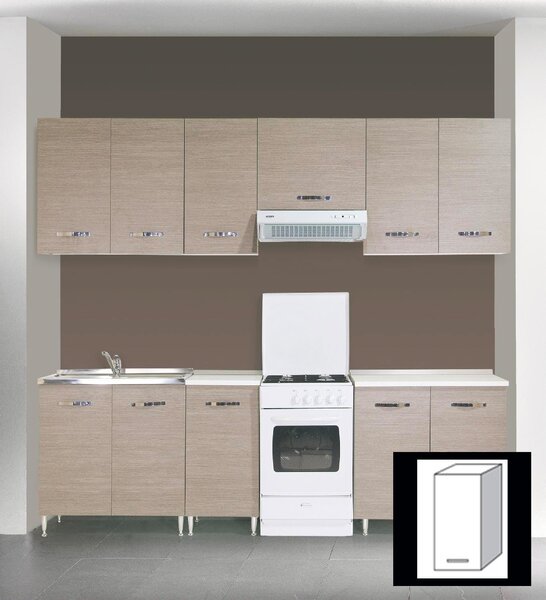 AZUR LINE Pensile Cucina 1 Anta 40x30x72h cm colore Larice - LGP40KIT