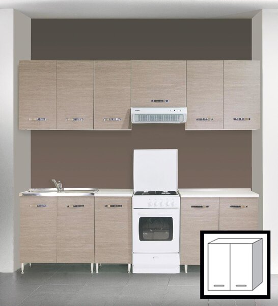 AZUR LINE Pensile Cucina 2 Ante 80x30x72h cm colore Larice Grigio - LGP80KIT