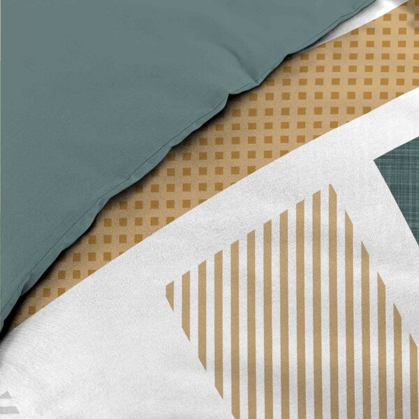 Set copripiumino e federa bianco in cotone per letto matrimoniale ed esteso 240x220 cm Zephyr – douceur d'intérieur