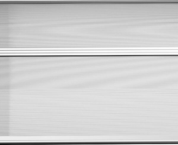 VivaGarden Pensilina da Esterno in Policarbonato Alluminio e PP Tettoia per Esterno 110x60x18 cm colore Trasparente