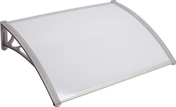 VivaGarden Pensilina da Esterno in Policarbonato e ABS Tettoia per Esterno 100x120 cm colore Alverolare Opaco - Salta