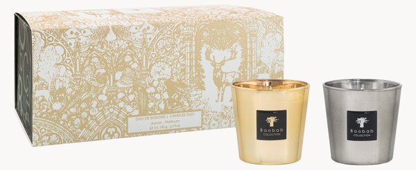 Set di 2 candele profumate Les Exclusives (ambra, gelsomino)