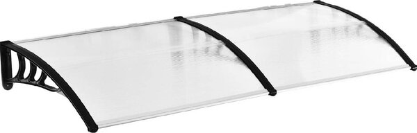 VivaGarden Pensilina da Esterno in Policarbonato Tettoia per Esterno 80x197 cm colore Trasparente