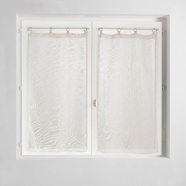 Tende sottili in set beige 2 pz 60x120 cm Minalisa - douceur d'intérieur