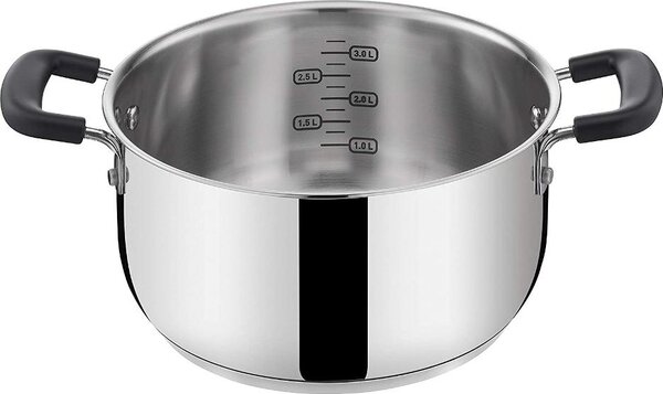 LAGOSTINA Pentola a Induzione Casseruola 22 cm Acciaio Lucido - Pratica