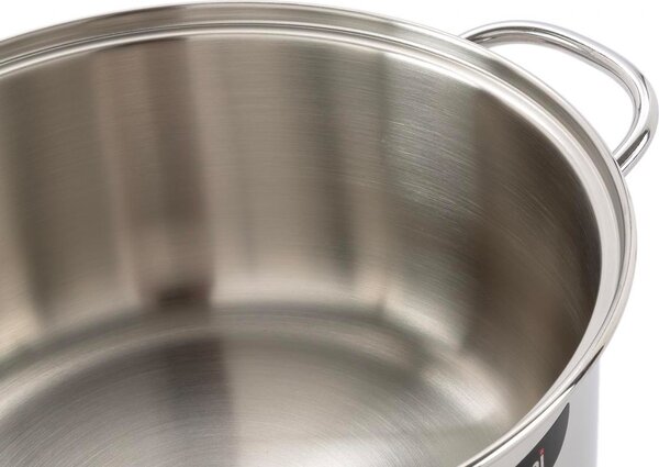 BARAZZONI Pentola a Induzione Casseruola Acciaio Inox 2 Manici cm 12 - Bonita