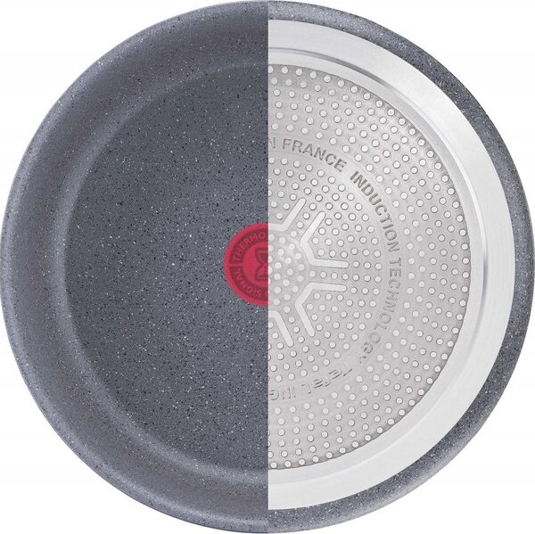 LAGOSTINA Pentola a Induzione Casseruola Antiaderente 20 cm in Alluminio Rivestimento Meteorite Mineralis colore Grigio - Ingenio Mineralis Green