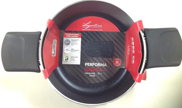 LAGOSTINA Pentola a Induzione Casseruola Antiaderente Acciaio 20 cm - Performa Mineralis