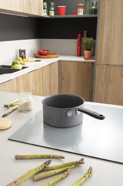 LAGOSTINA Pentola a Induzione Casseruola Antiaderente 20 cm Mineral in Acciaio Inox - Tempra